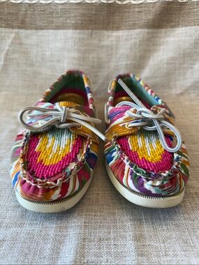 Sperry Top-Sider Multi Beaded Ikat boat shoes - W 8